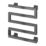 Reina 510mm x 500mm 324BTU Gunmetal Flat Electric Towel Radiator