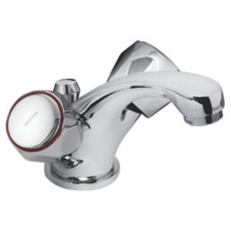 Refurb Bristan Club Chrome-Plated 110mm Cloakroom Cross Head Mono Basin Mixer Tap  With Pop-Up Waste
