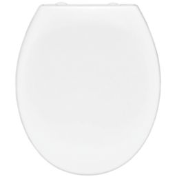 Bemis Ferno Soft-Close with Quick-Release Toilet Seat Thermoset Plastic White