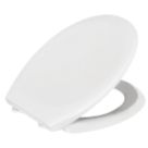 Bemis Ferno Soft-Close with Quick-Release Toilet Seat Thermoset Plastic White