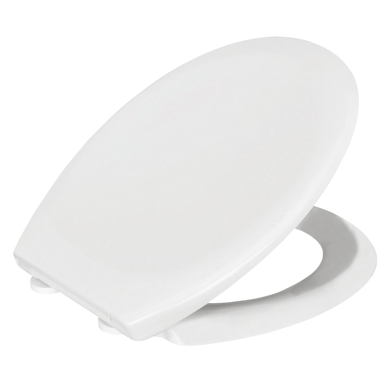 Bemis Ferno Soft-Close with Quick-Release Toilet Seat Thermoset Plastic White (916PH)