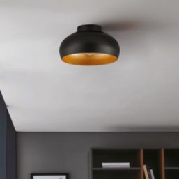 Eglo Mogano 2 Ceiling Light Black/Gold-Effect