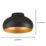 Eglo Mogano 2 Ceiling Light Black/Gold-Effect