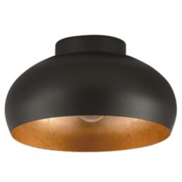 Eglo Mogano 2 Ceiling Light Black/Gold-Effect