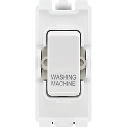 British General Nexus Grid 20A Grid DP Washing Machine Switch White