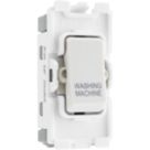 British General Nexus Grid 20A Grid DP Washing Machine Switch White