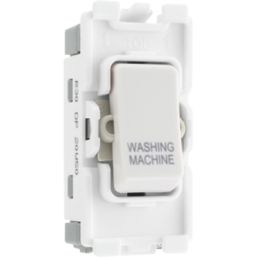 British General Nexus Grid 20A Grid DP Washing Machine Switch White