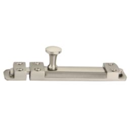 Smith & Locke Flat Door Bolt Satin Nickel 80mm