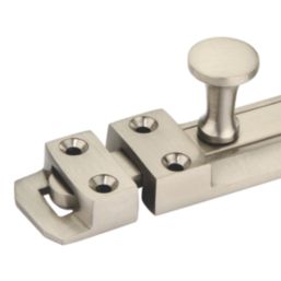 Smith & Locke Flat Door Bolt Satin Nickel 80mm