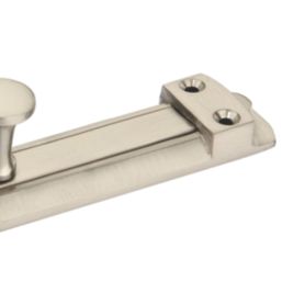 Smith & Locke Flat Door Bolt Satin Nickel 80mm