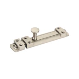 Smith & Locke Flat Door Bolt Satin Nickel 80mm