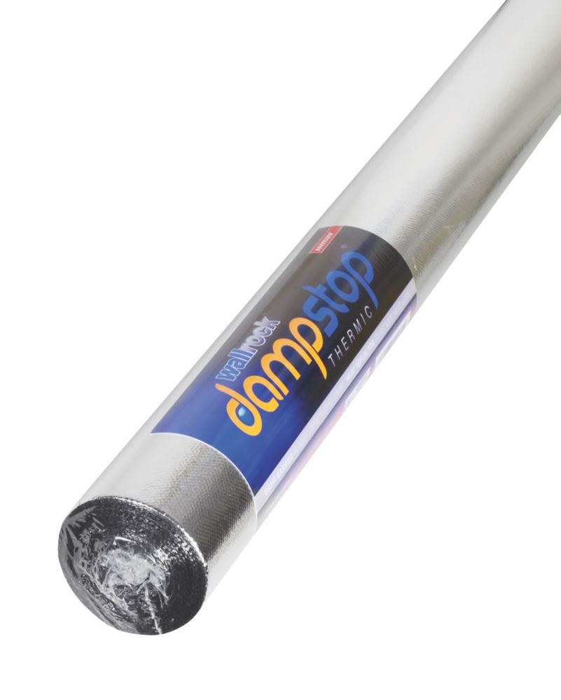 Wallrock Silver Dampstop Wallpaper 675mm x 7.5m