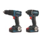 Refurb Erbauer EID18-Li / ECD18-Li-2 18V 2 x 2.0Ah Li-Ion EXT Brushless Cordless Twin Pack