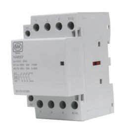 MK Sentry HA8007 63A 4-Pole 3-Phase to Single-Phase Contactor NO 11kW