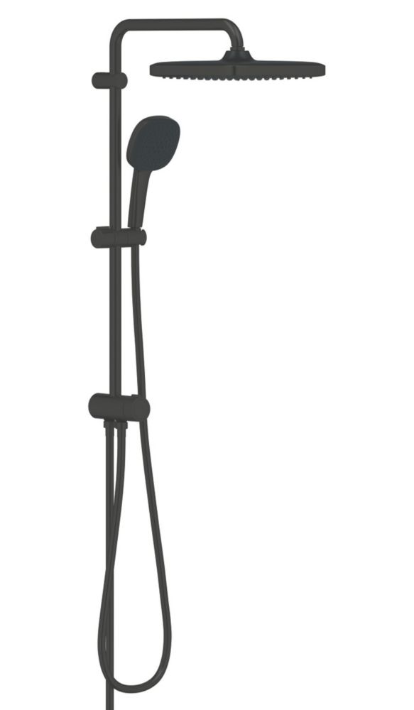 Grohe Vitalio Comfort 250 Flex Shower System with Diverter Matt Black