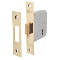 ERA  3 Lever Brass Mortice Deadlock 64mm Case - 44mm Backset