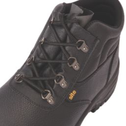 Site Slate Chukka Size 6  Black  Steel Toe Cap Safety Boots