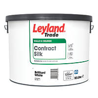 Leyland Trade  Silk Brilliant White Emulsion Paint 10Ltr