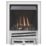 Focal Point Horizon Chrome Rotary Control Inset Gas Multiflue Fire 485mm x 108mm x 585mm