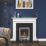 Focal Point Horizon Chrome Rotary Control Inset Gas Multiflue Fire 485mm x 108mm x 585mm