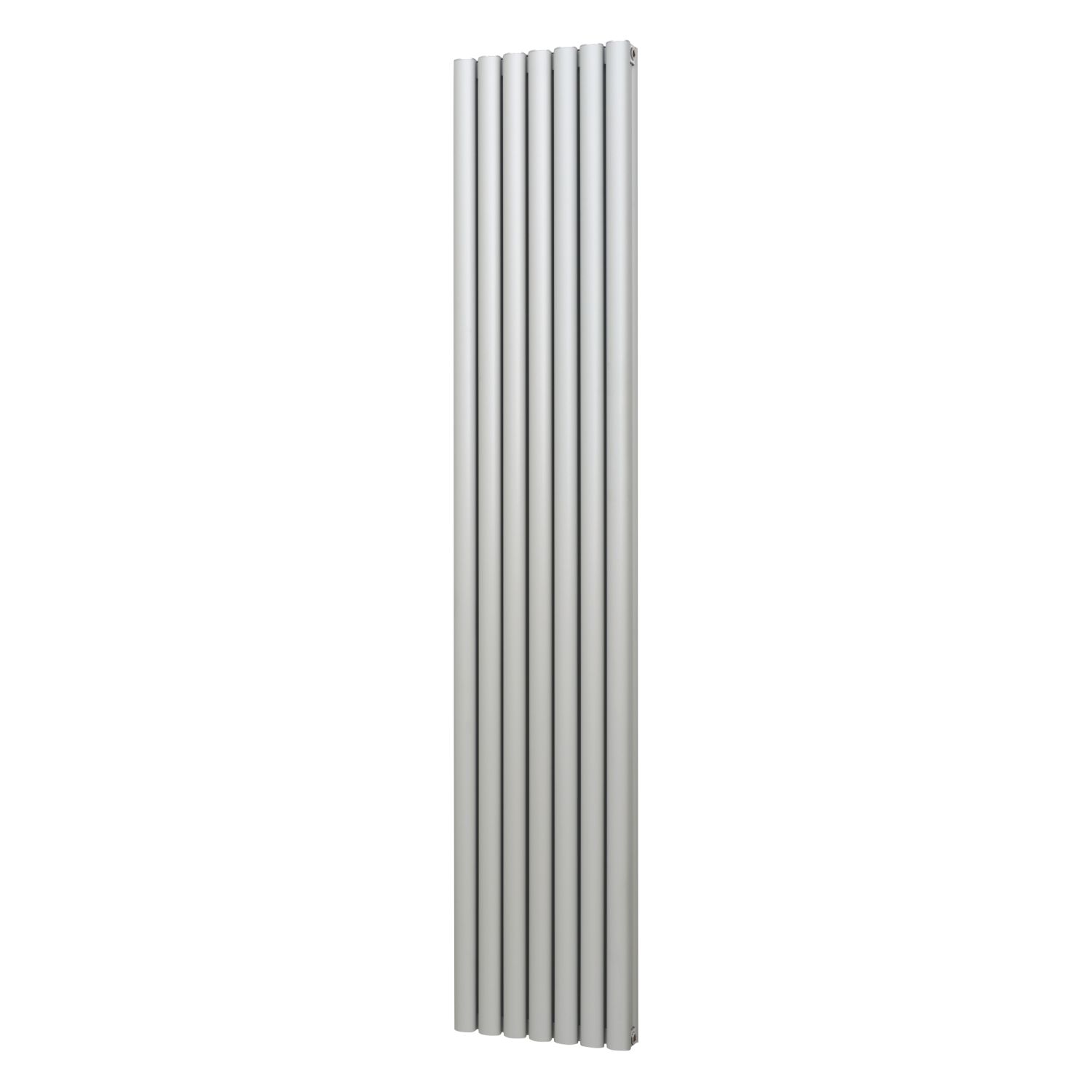 Radiant 1800mm x 345mm 4286BTU Matt Chrome Vertical Designer Radiator (9176F)