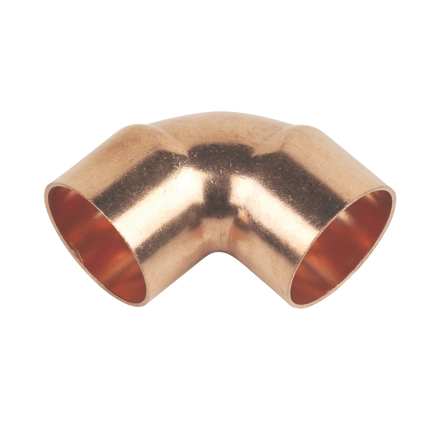 Flomasta Copper End Feed Equal 90° Elbows 28mm 2 Pack (91791)