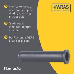 Flomasta MDPE Pipe Inserts 20mm 10 Pack