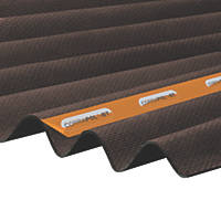 Corrapol-BT AC110BR Corrugated Bitumen Roof Sheet Brown 2000 x 930mm