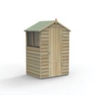 Forest 4Life 4' x 3' (Nominal) Apex Overlap Timber Shed