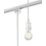 Knightsbridge Vintage 1-Circuit Pendant for Track Lighting White