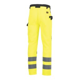 Site Ovett Hi-Vis Trousers Yellow & Black 36" W 32" L