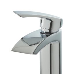 Highlife Bathrooms Coll Chrome 315mm Tall Lever Mono Basin Mixer Tap