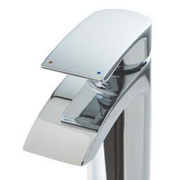 Highlife Bathrooms Coll Chrome 315mm Tall Lever Mono Basin Mixer Tap