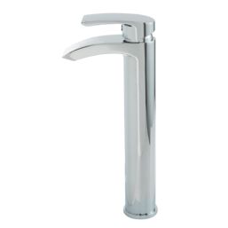 Highlife Bathrooms Coll Chrome 315mm Tall Lever Mono Basin Mixer Tap