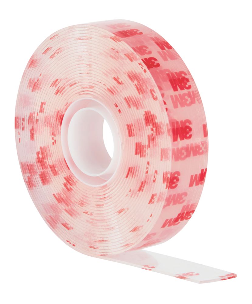 Scotch Permanent DoubleSided Acrylic Mounting Tape Transparent 5m x