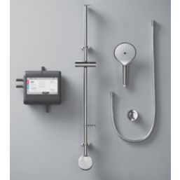 Mira Activate with ColdBoost Gravity-Pumped Ceiling-Fed Single Outlet Chrome Thermostatic Digital Mixer Shower