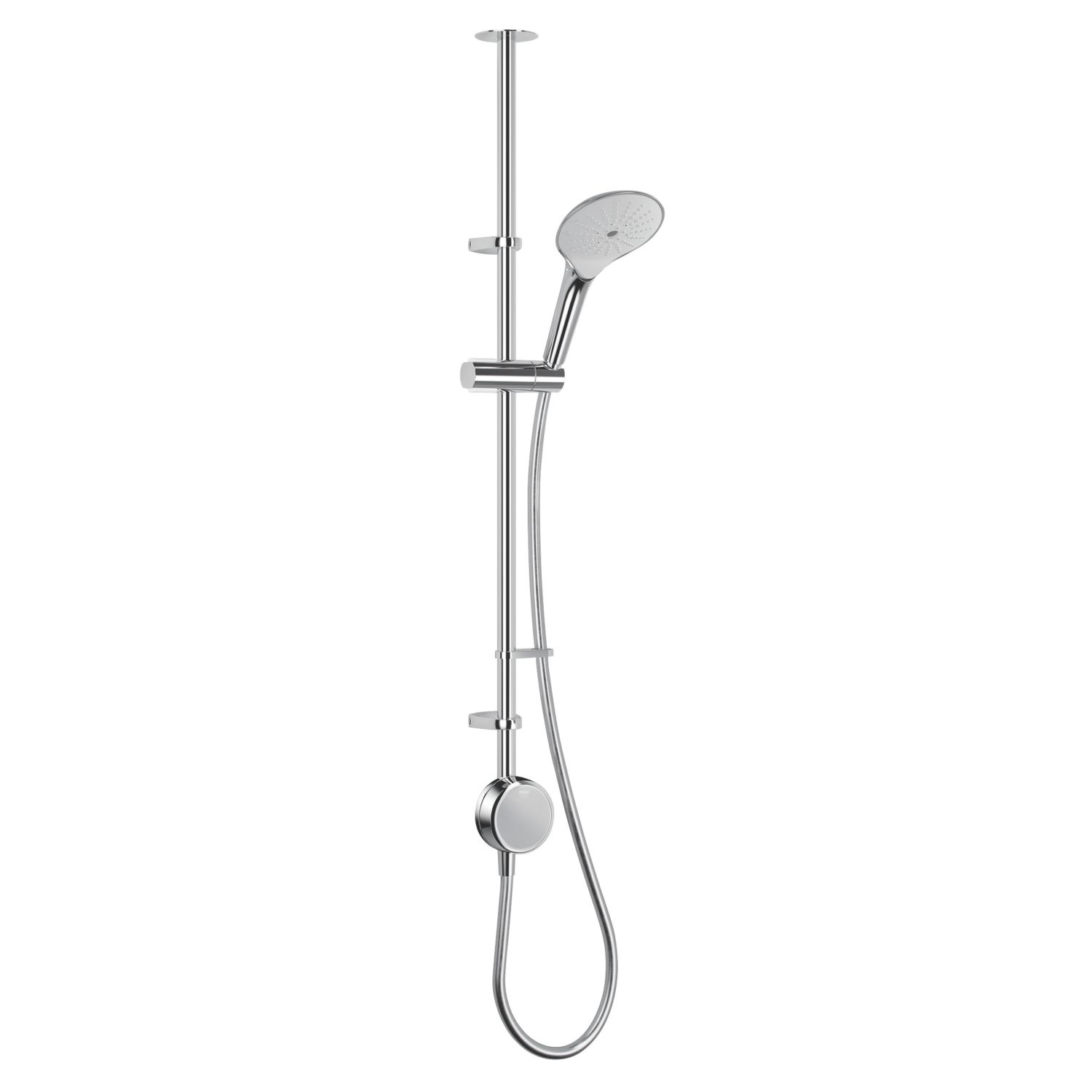 Mira Activate with ColdBoost Gravity-Pumped Ceiling-Fed Single Outlet Chrome Thermostatic Digital Mixer Shower (917KJ)