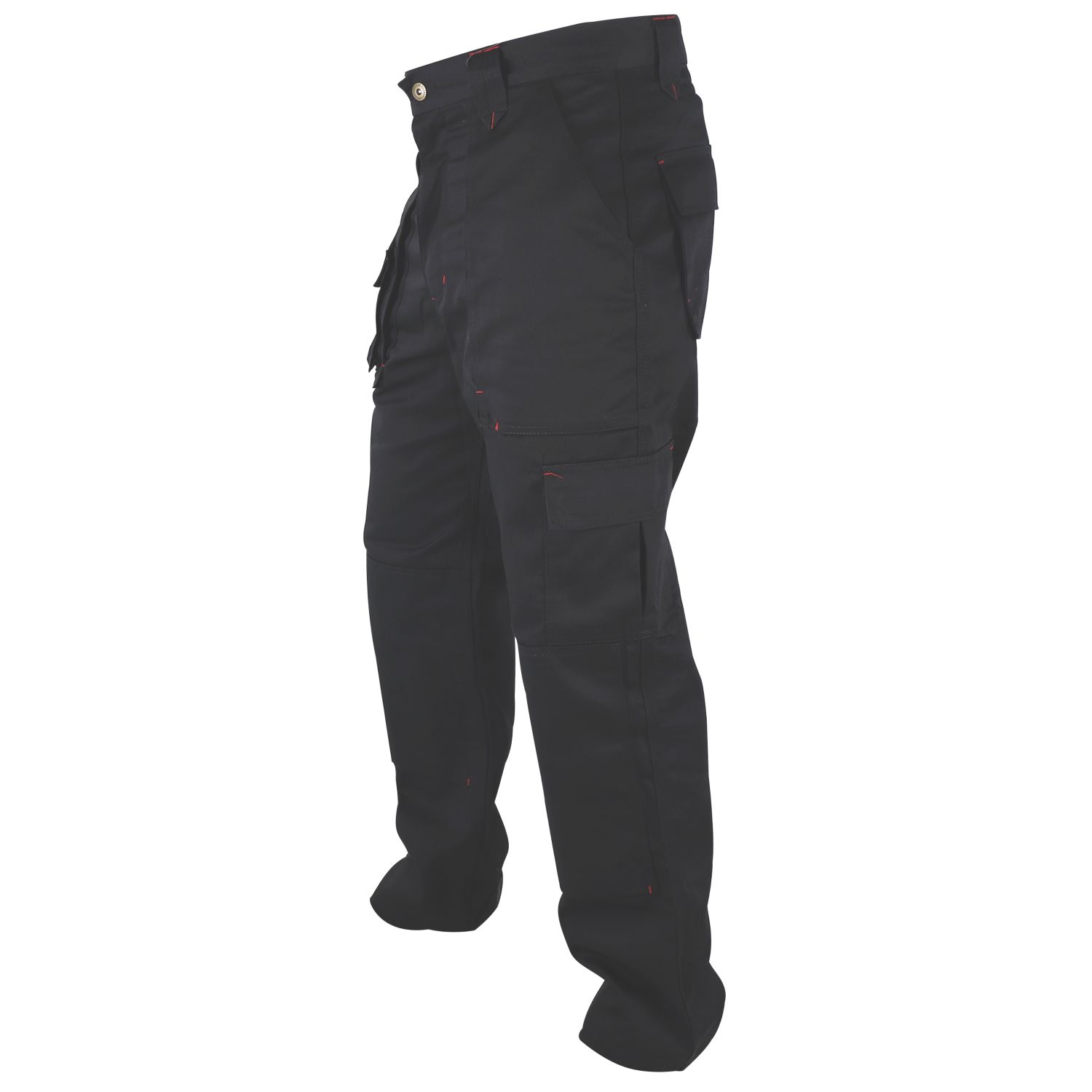 Lee Cooper LCPNT206 Classic Kneepad Trousers Black 38" W 31" L (917KV)