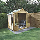Forest Oakley 7' x 5' (Nominal) Apex Timber Summerhouse with Assembly