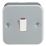 Knightsbridge  20AX 1-Gang DP Metal Clad Control Switch  with White Inserts