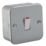 Knightsbridge  20AX 1-Gang DP Metal Clad Control Switch  with White Inserts