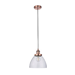 Quay Design Karlson Industrial Pendant Aged Copper