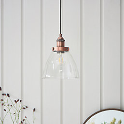 Quay Design Karlson Industrial Pendant Aged Copper