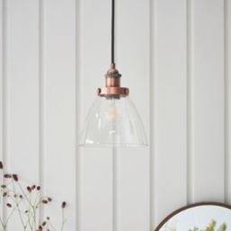 Quay Design Karlson Industrial Pendant Aged Copper