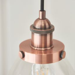 Quay Design Karlson Industrial Pendant Aged Copper