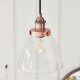 Quay Design Karlson Industrial Pendant Aged Copper