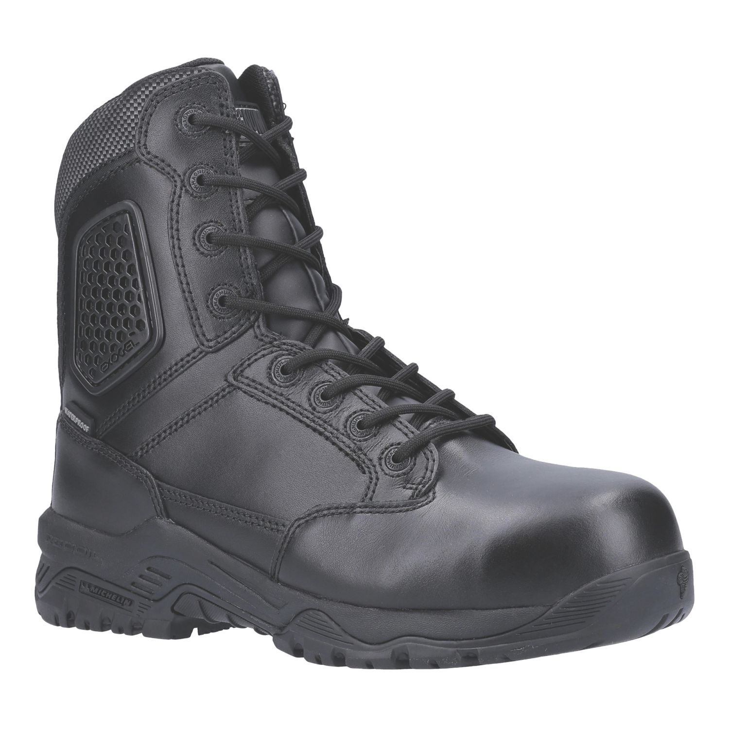 Magnum Strike Force 8.0 Side-Zip CT CP WP Uniform Size 6.5 Black Waterproof Safety Boots (917XP)