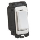 Knightsbridge Curved Edge 20AX Grid DP Control Switch White