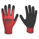 Site  Gloves Red / Black Small