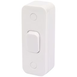 Schneider Electric Lisse 10AX 1-Gang 2-Way Rocker Switch  White